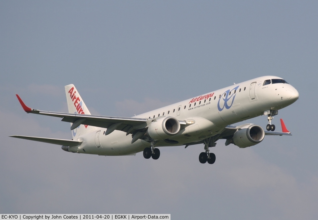 EC-KYO, 2009 Embraer 195LR (ERJ-190-200LR) C/N 19000276, Finals 08