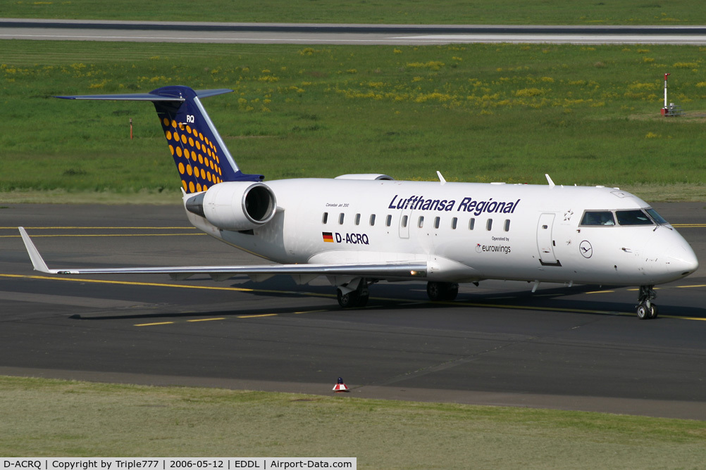 D-ACRQ, 2002 Canadair CRJ-200LR (CL-600-2B19) C/N 7629, Canadair RJ-200ER Lufthansa Regional