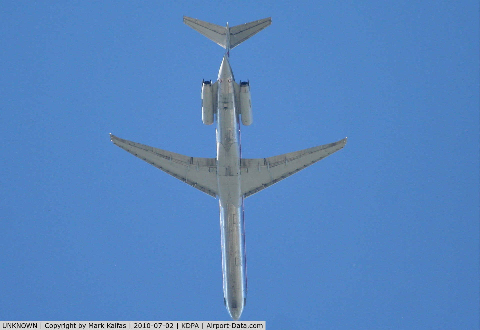 UNKNOWN, McDonnell Douglas MD-80 (DC-9) C/N Unknown, American Airlines MD-82 on base to RWY 10 KORD over KDPA.