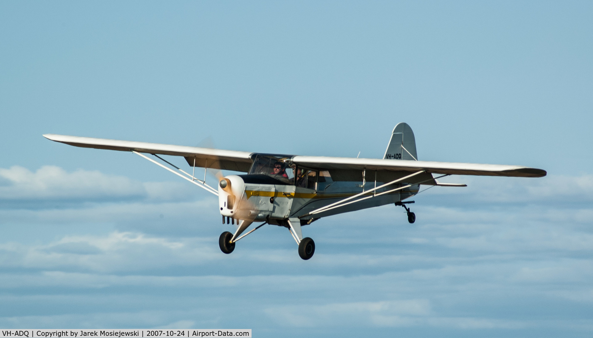 VH-ADQ, 1951 Auster J-1B Aiglet C/N 2701, Taken at Bacchus Marsh, Victoria, Australia