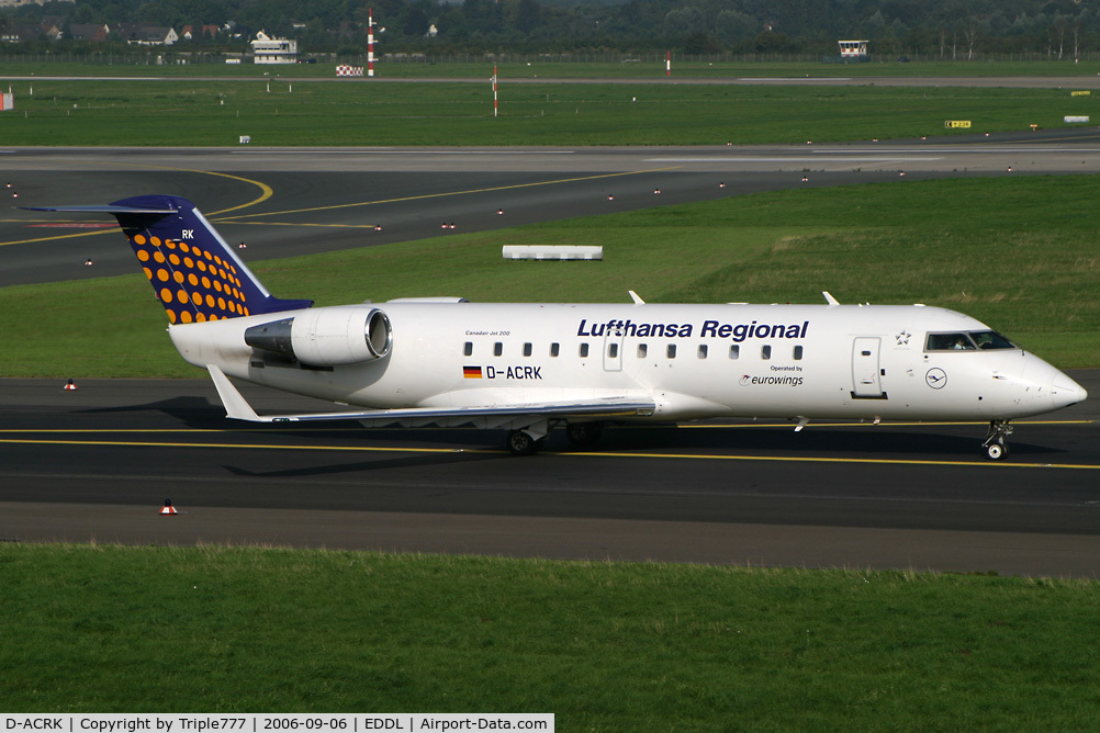 D-ACRK, 2004 Bombardier CRJ-200ER (CL-600-2B19) C/N 7901, Canadair RJ-200ER Lufthansa Regional