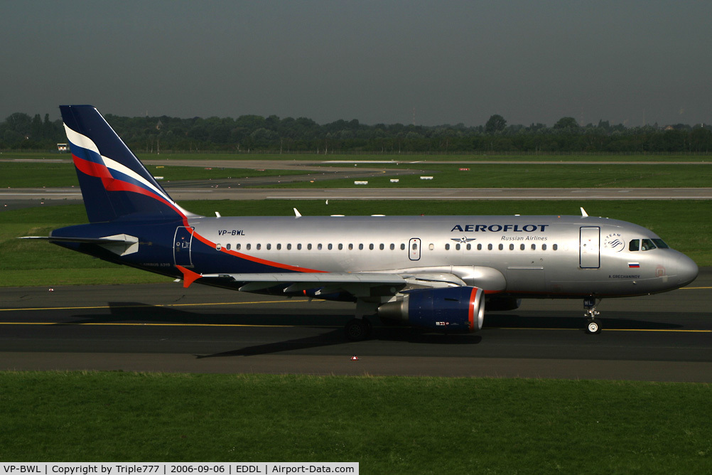 VP-BWL, 2004 Airbus A319-111 C/N 2243, Airbus 319 Aeroflot