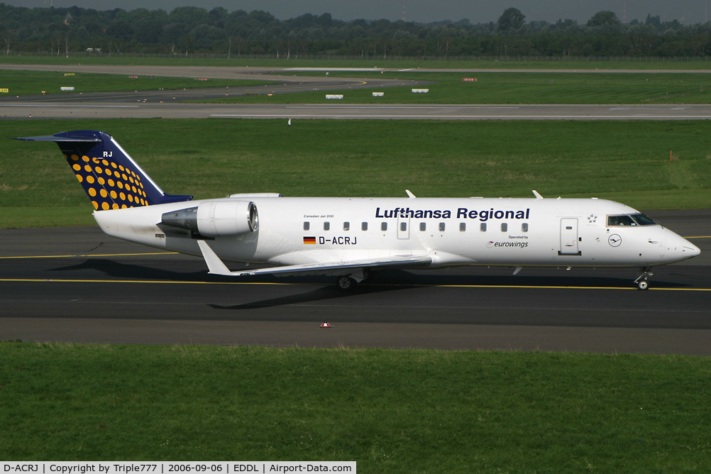 D-ACRJ, 2003 Canadair CRJ-200ER (CL-600-2B19) C/N 7864, Canadair RJ-200ER Lufthansa Regional
