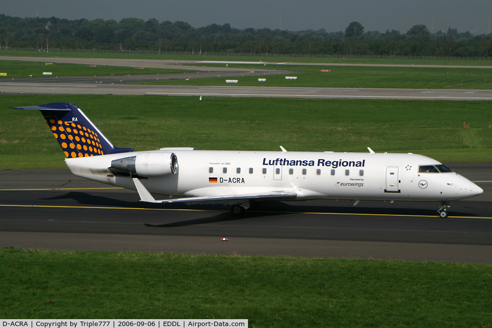 D-ACRA, Canadair CRJ-200ER (CL-600-2B19) C/N 7567, Canadair RJ-200ER Lufthansa Regional