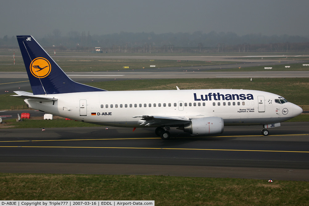 D-ABJE, 1991 Boeing 737-530 C/N 25310, Boeing 737-500 Lufthansa