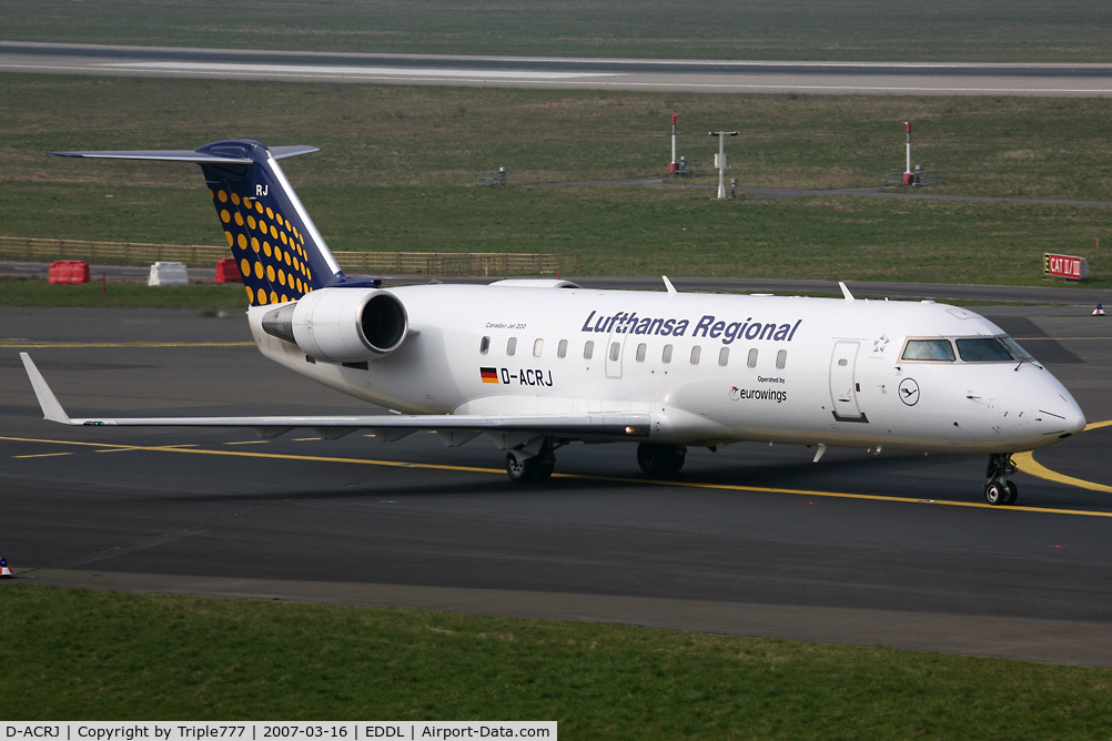 D-ACRJ, 2003 Canadair CRJ-200ER (CL-600-2B19) C/N 7864, Canadair RJ-200ER Lufthansa Regional