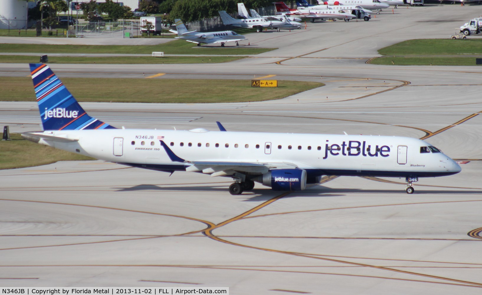 N346JB, 2012 Embraer ERJ-190-100 IGW 190AR C/N 19000504, Jet Blue E190