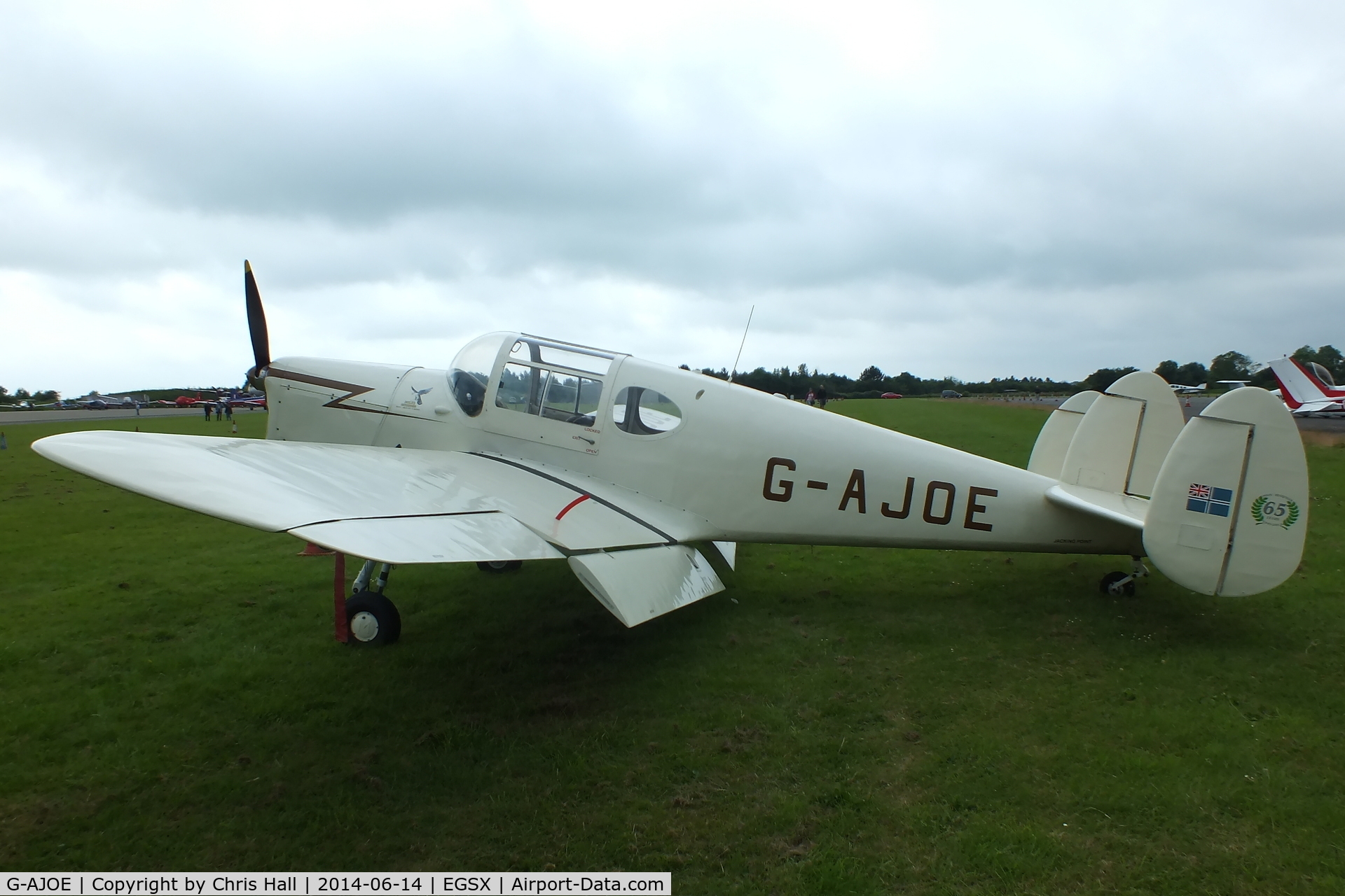 G-AJOE, 1947 Miles M.38 Messenger 2A C/N 6367, at the Air Britain fly in
