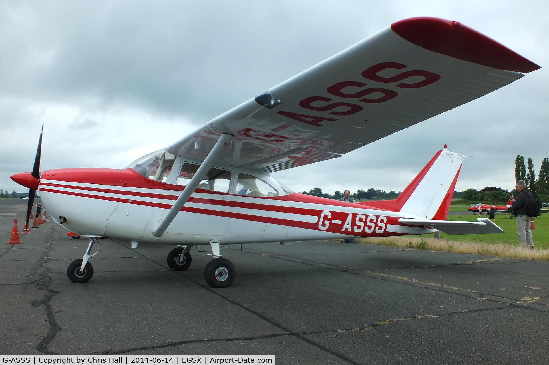 G-ASSS, 1964 Cessna 172E C/N 172-51467, at the Air Britain fly in