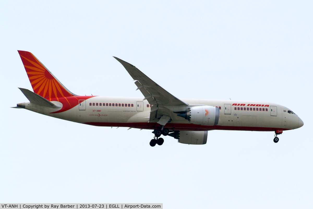 VT-ANH, 2012 Boeing 787-8 Dreamliner C/N 36276, Boeing 787-8 Dreamliner [36276] (Air India) Home~G 23/07/2013. On approach 27L.