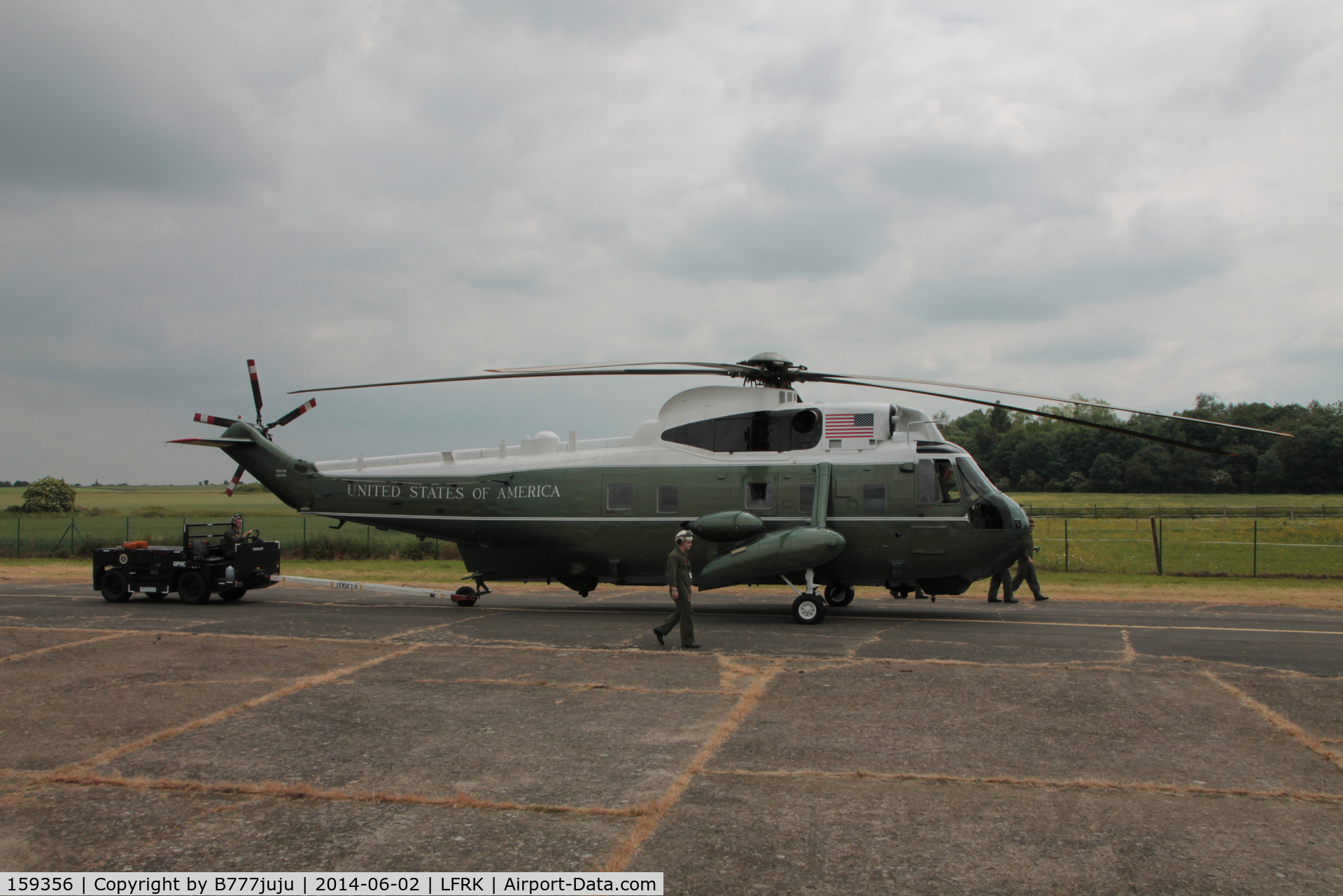 159356, Sikorsky VH-3D Sea King C/N 61730, at Caen