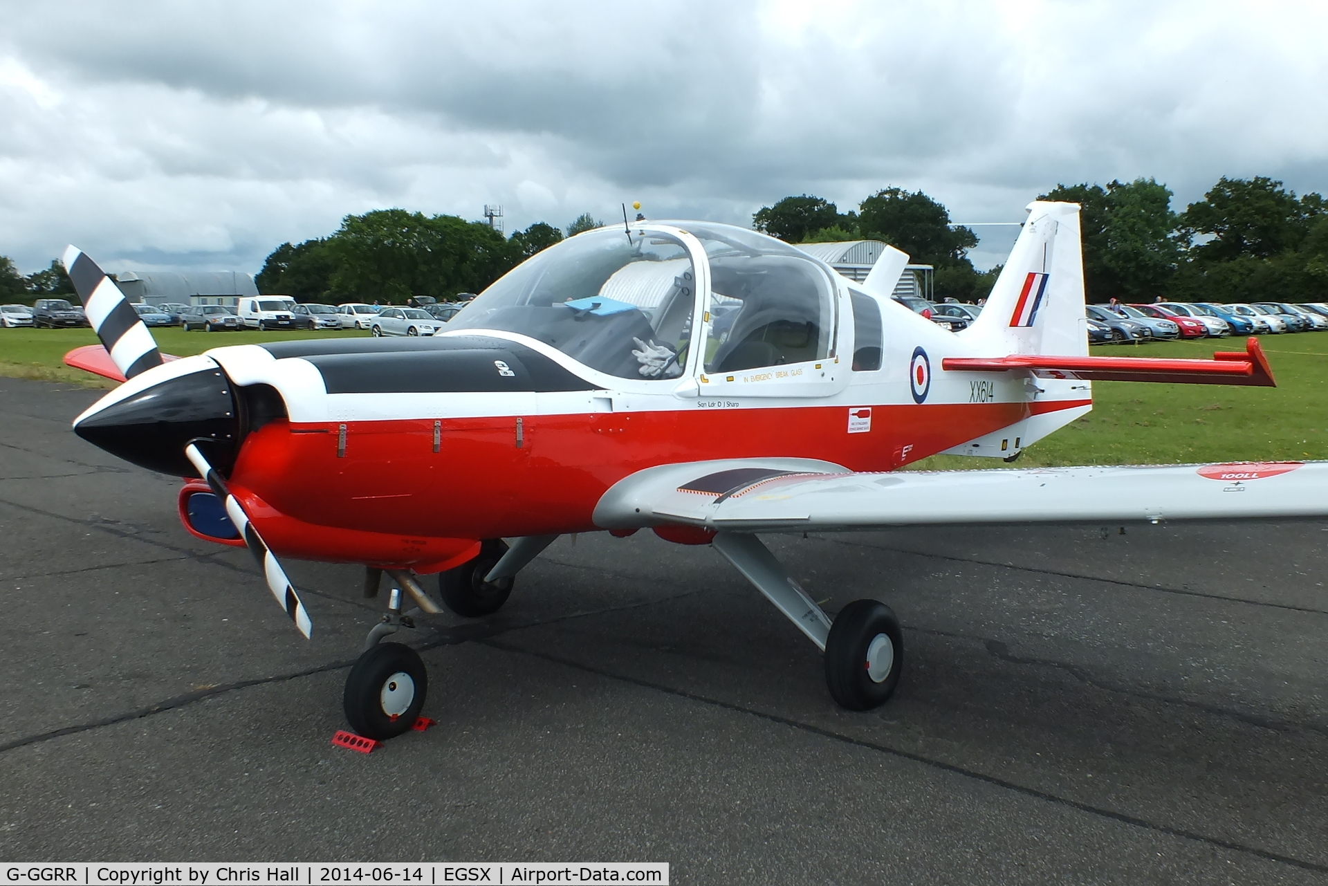 G-GGRR, 1974 Scottish Aviation Bulldog T.1 C/N BH120/272, at the Air Britain fly in