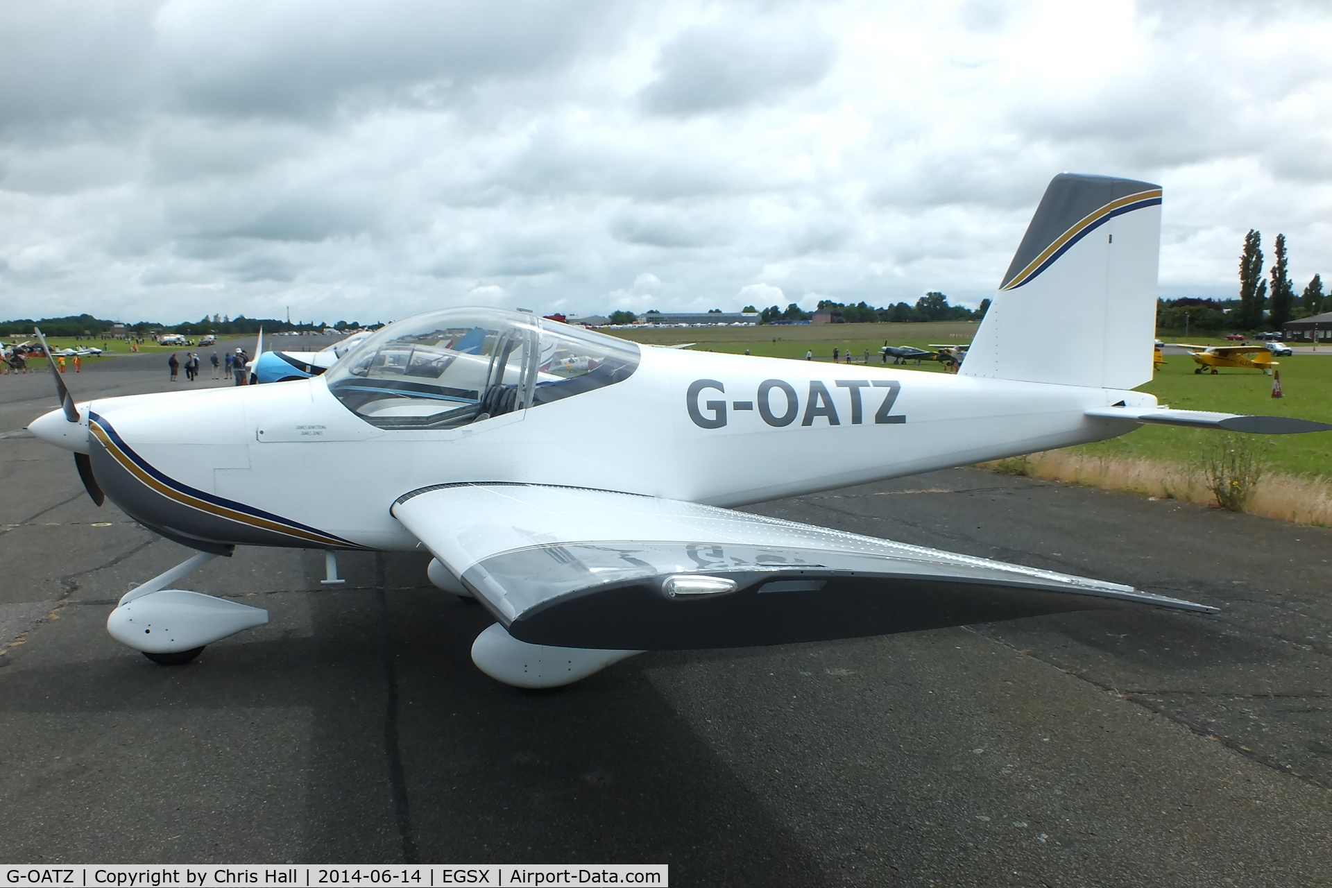 G-OATZ, 2011 Vans RV-12 C/N LAA-363-15079, at the Air Britain fly in