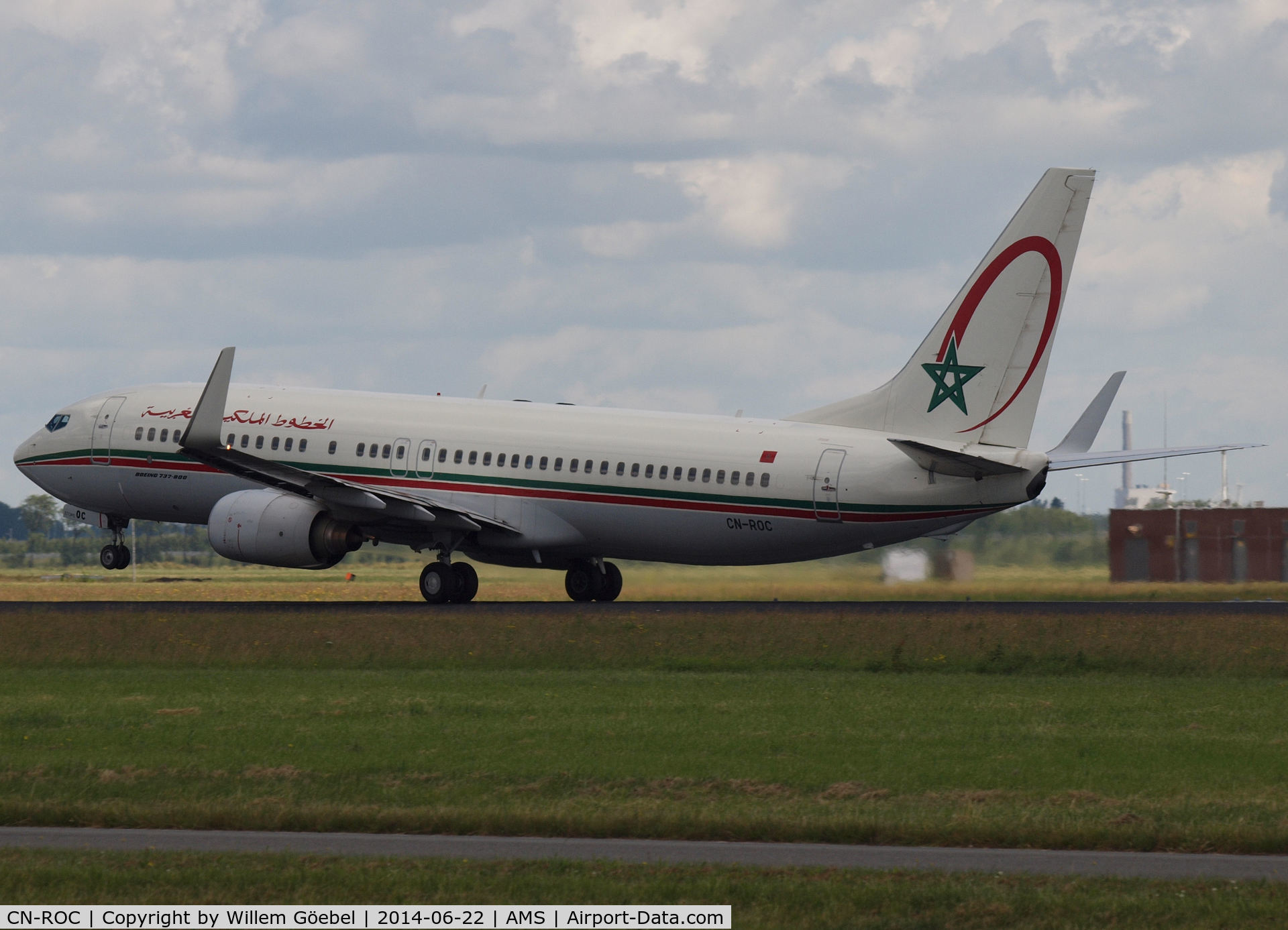 CN-ROC, 2005 Boeing 737-8B6 C/N 33061, Take off from runway 36L of Schiphol Airport
