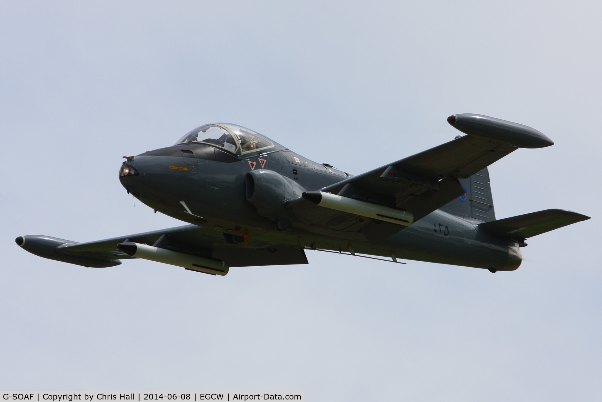 G-SOAF, 1986 BAC 167 Strikemaster Mk.82A C/N 425, at the Bob Jones Memorial Airshow, Welshpool