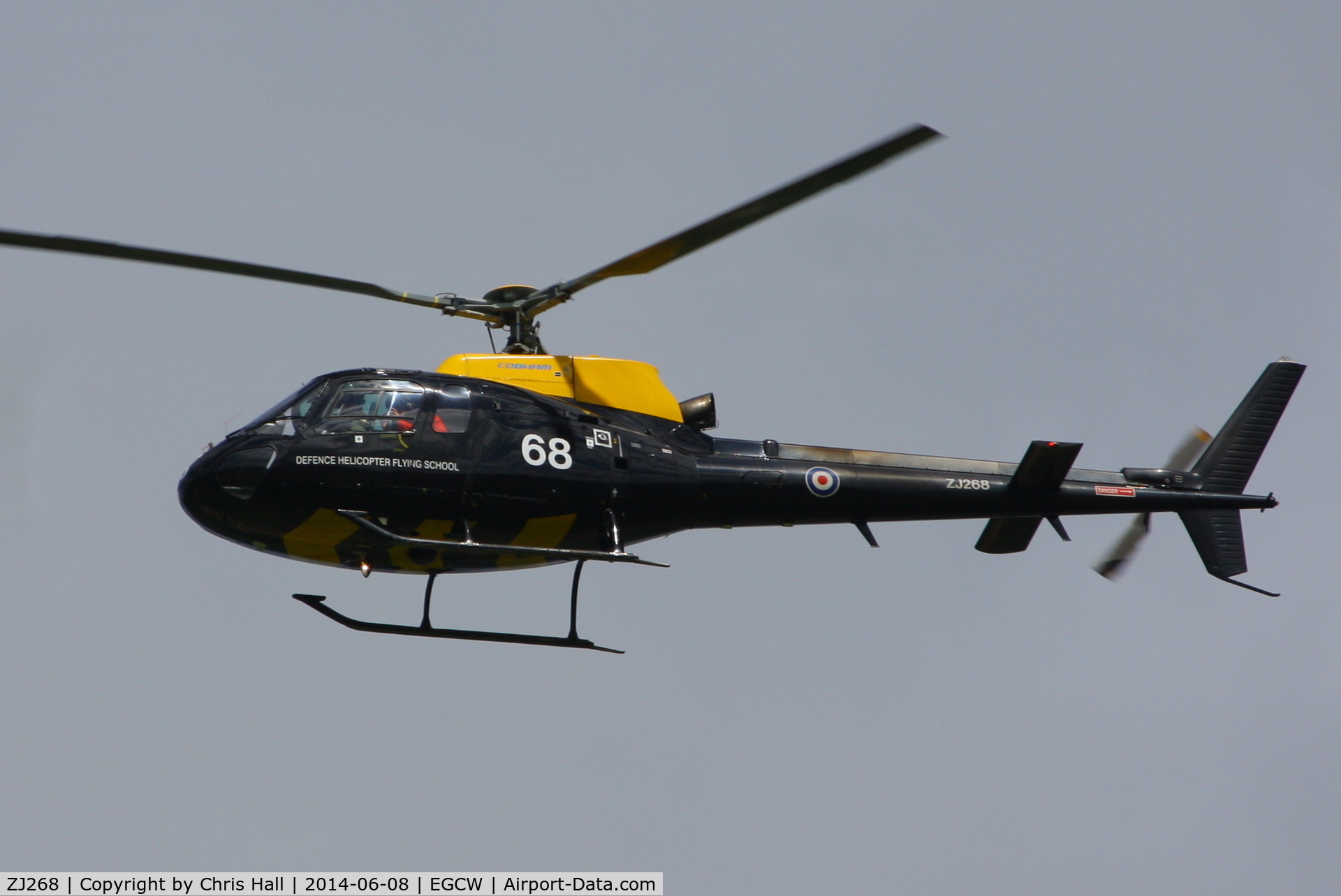 ZJ268, 1997 Eurocopter AS-350BB Squirrel HT1 Ecureuil C/N 2997, at the Bob Jones Memorial Airshow, Welshpool