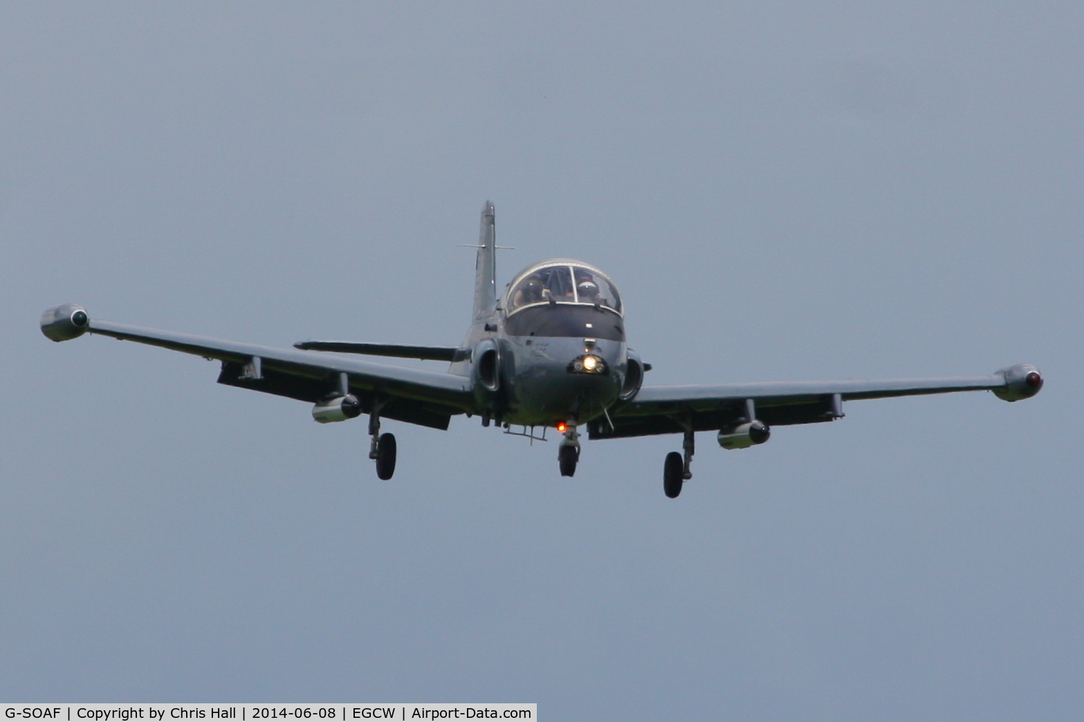 G-SOAF, 1986 BAC 167 Strikemaster Mk.82A C/N 425, at the Bob Jones Memorial Airshow, Welshpool