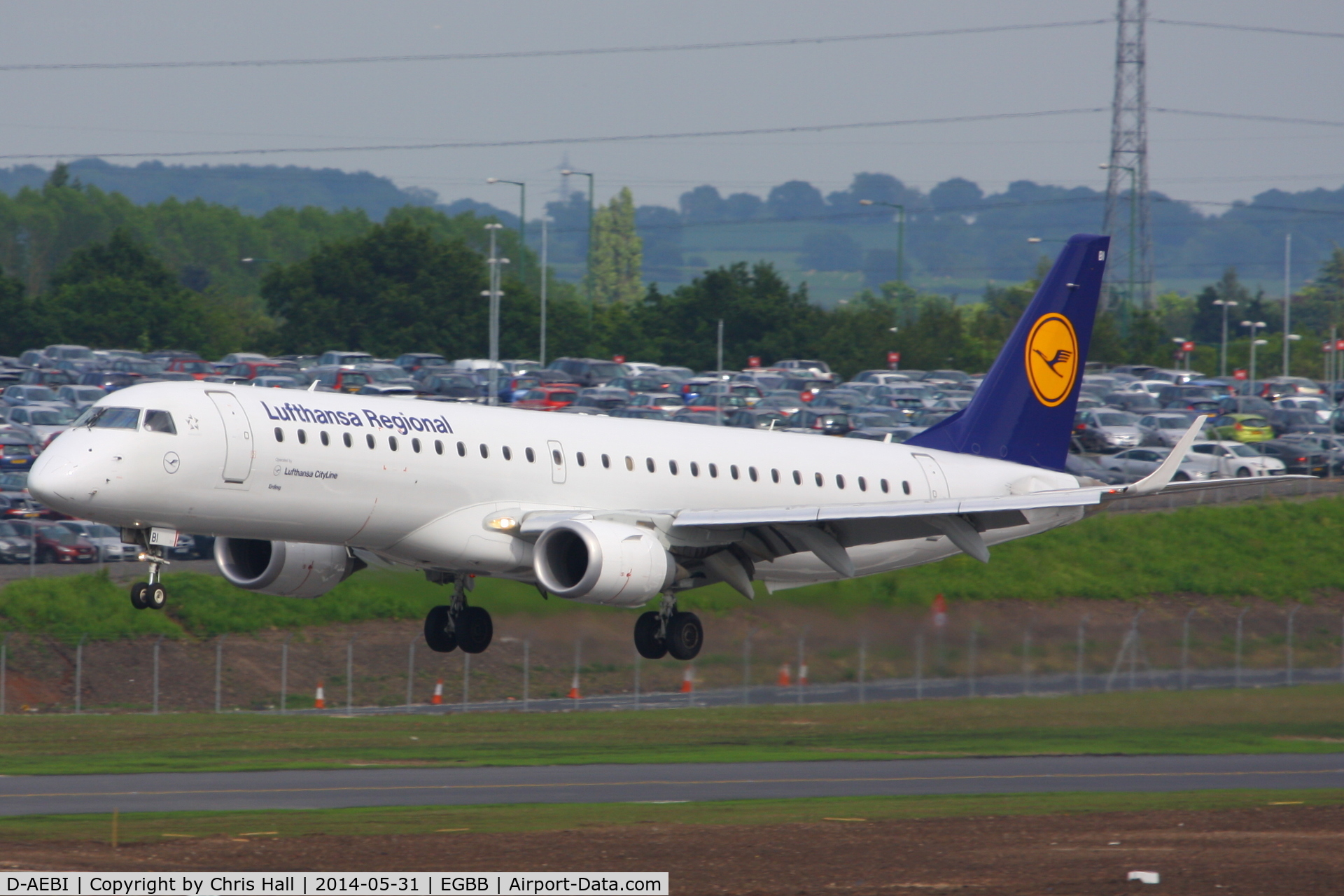 D-AEBI, 2011 Embraer 195LR (ERJ-190-200LR) C/N 19000464, Lufthansa CityLine