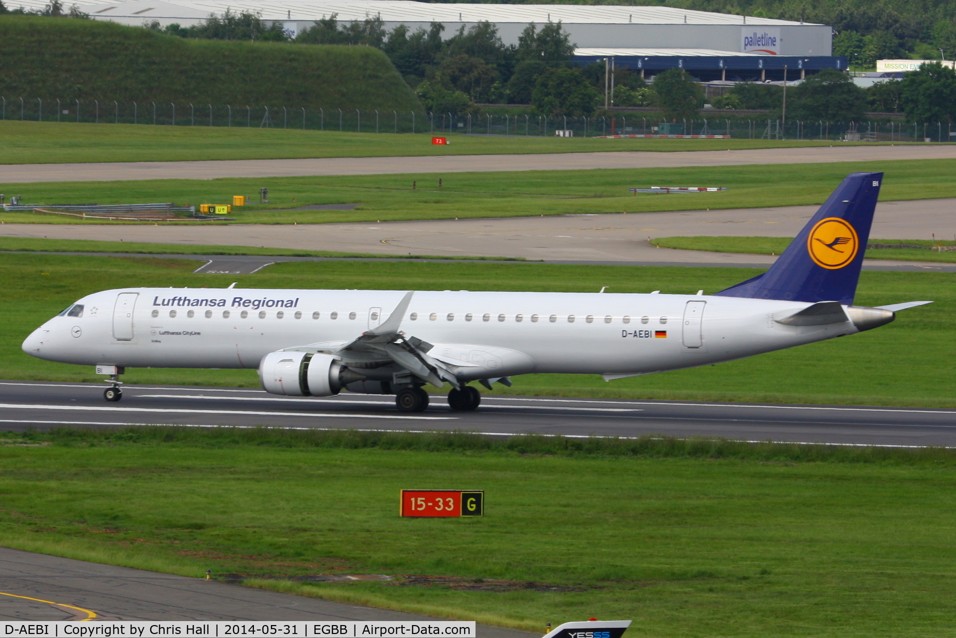 D-AEBI, 2011 Embraer 195LR (ERJ-190-200LR) C/N 19000464, Lufthansa CityLine
