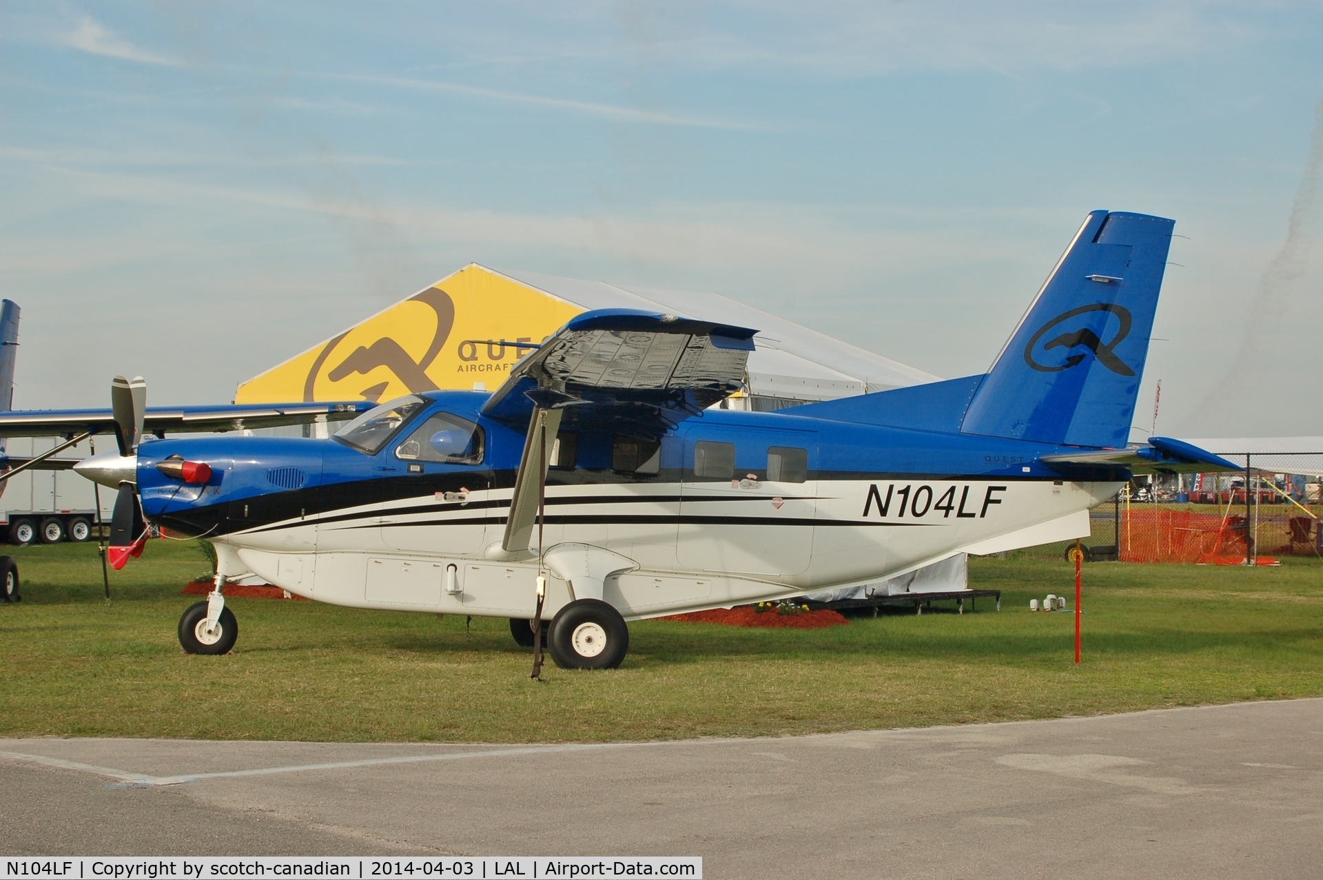 N104LF, 2012 Quest Kodiak 100 C/N 100-0069, 2012 QUEST AIRCRAFT COMPANY, KODIAK 100, N104LF, at 2014 Sun n Fun, Lakeland Linder Regional Airport, Lakeland, FL