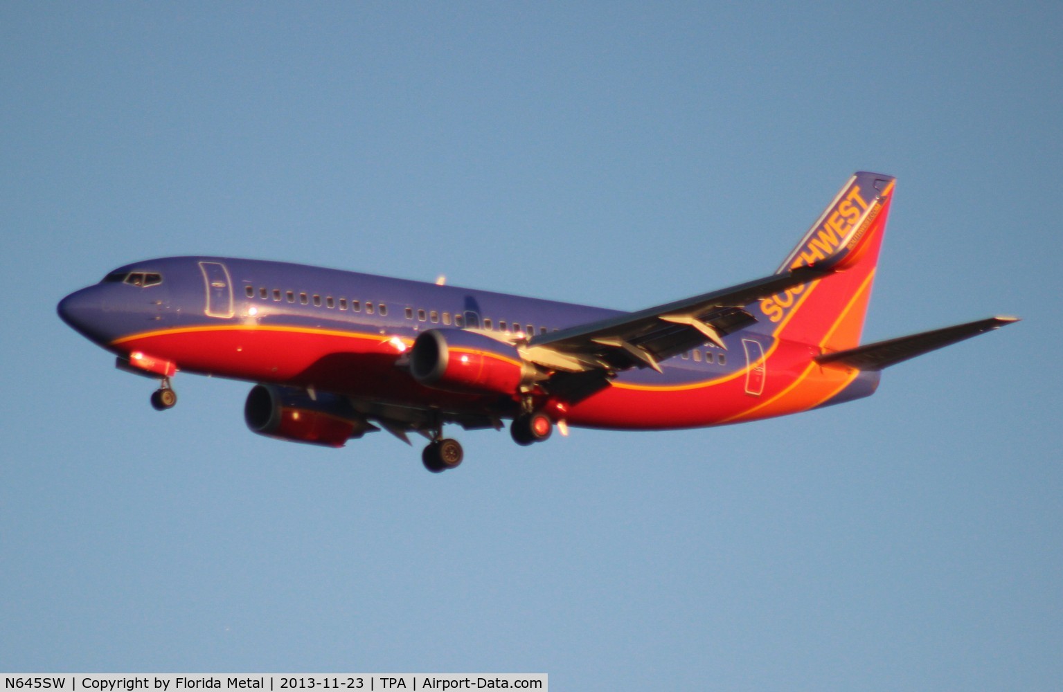 N645SW, 1997 Boeing 737-3H4 C/N 28330, Southwest 737-300