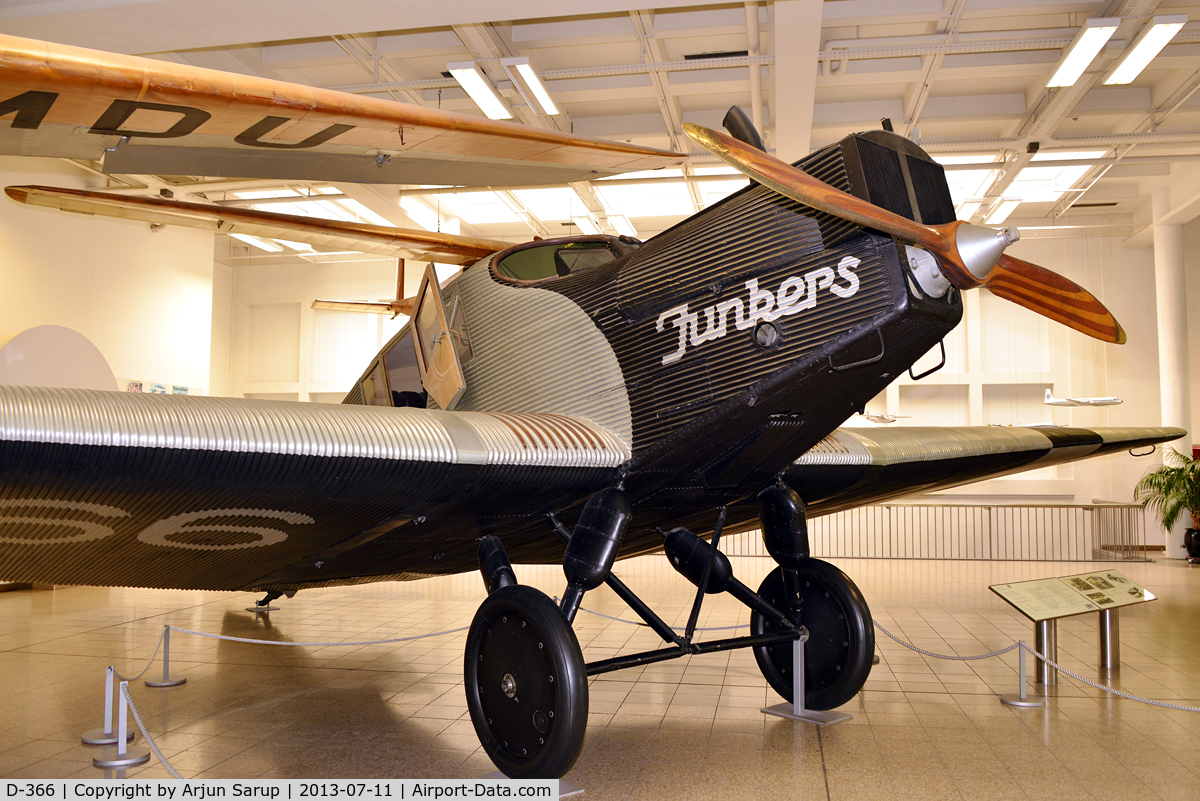 D-366, 1927 Junkers F.13 C/N 2018, On display at Deutsches Museum München.