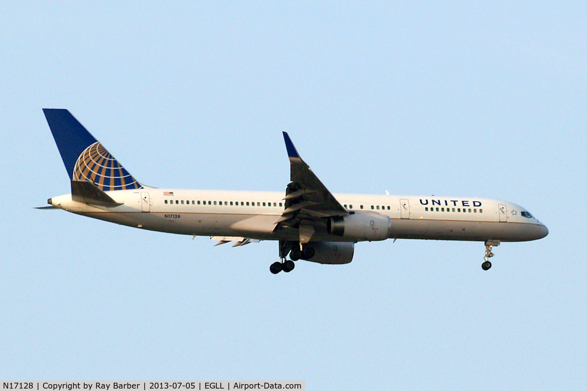 N17128, 1998 Boeing 757-224 C/N 27567, Boeing 757-224ET [27567] (United Airlines) Home~G 05/07/2013