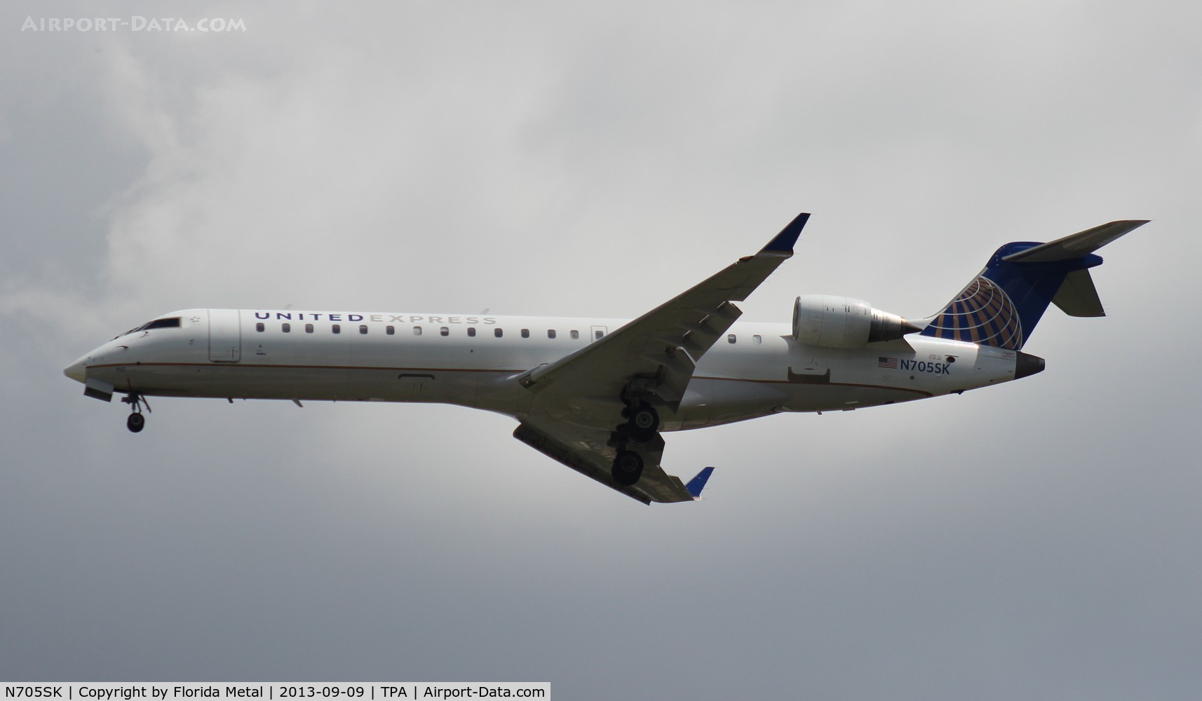N705SK, 2004 Bombardier CRJ-701 (CL-600-2C10) Regional Jet C/N 10145, United Express CRJ-700