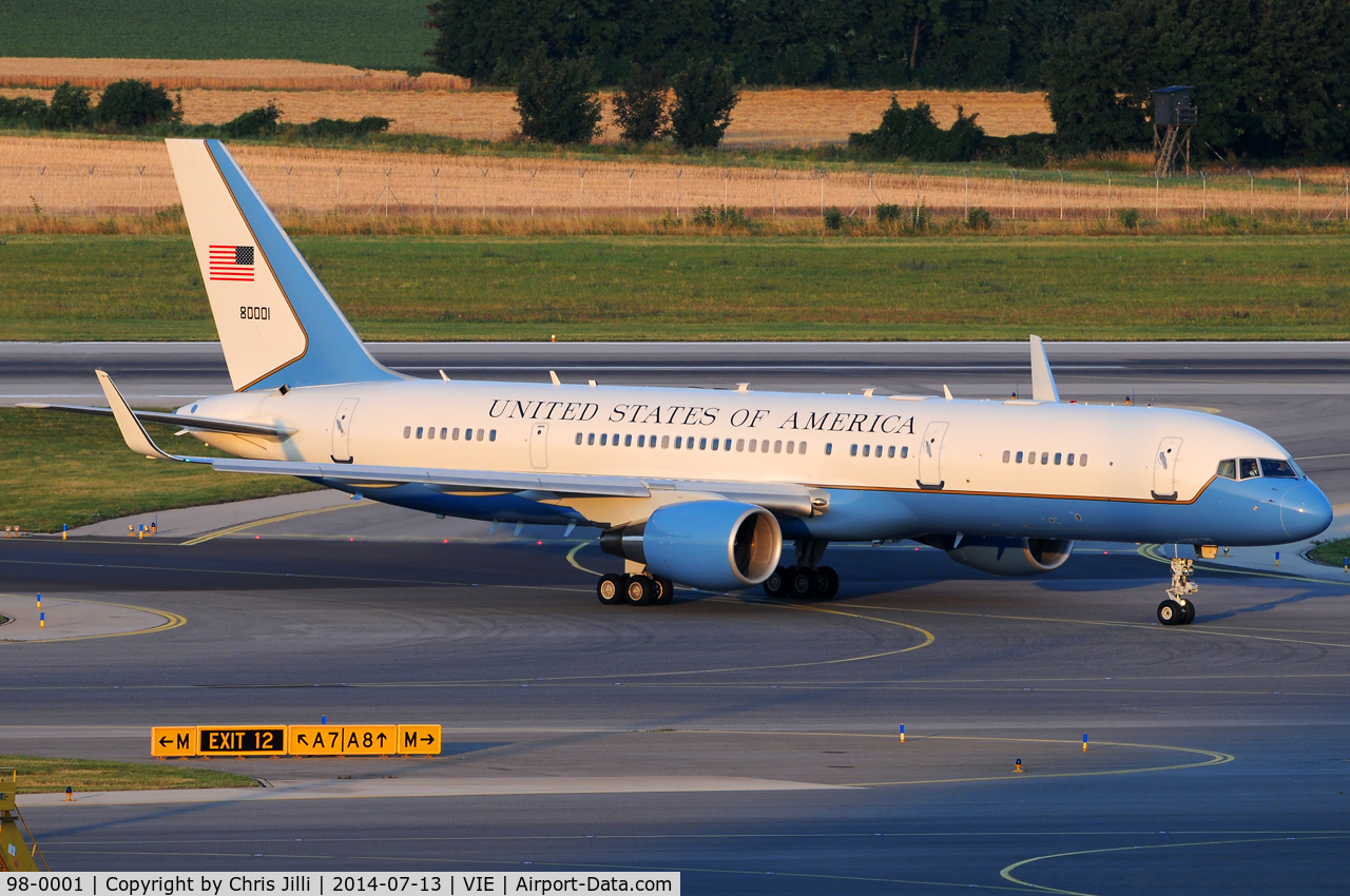 98-0001, 1998 Boeing VC-32A (757-200) C/N 29025, US Air Force - United States of America