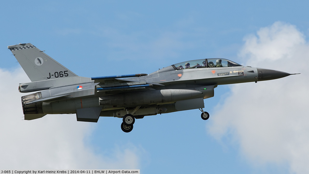 J-065, 1986 General Dynamics F-16BM Fighting Falcon C/N 6E-34, Royal Netherlands Air Force