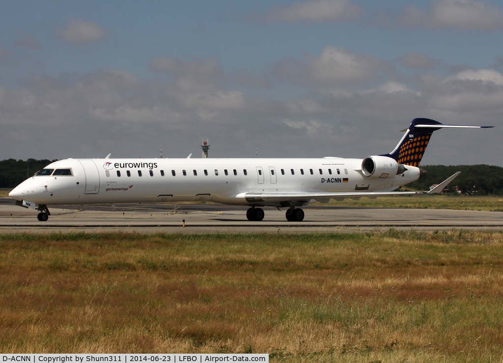 D-ACNN, 2010 Bombardier CRJ-900LR (CL-600-2D24) C/N 15254, Taxiing to the Terminal...