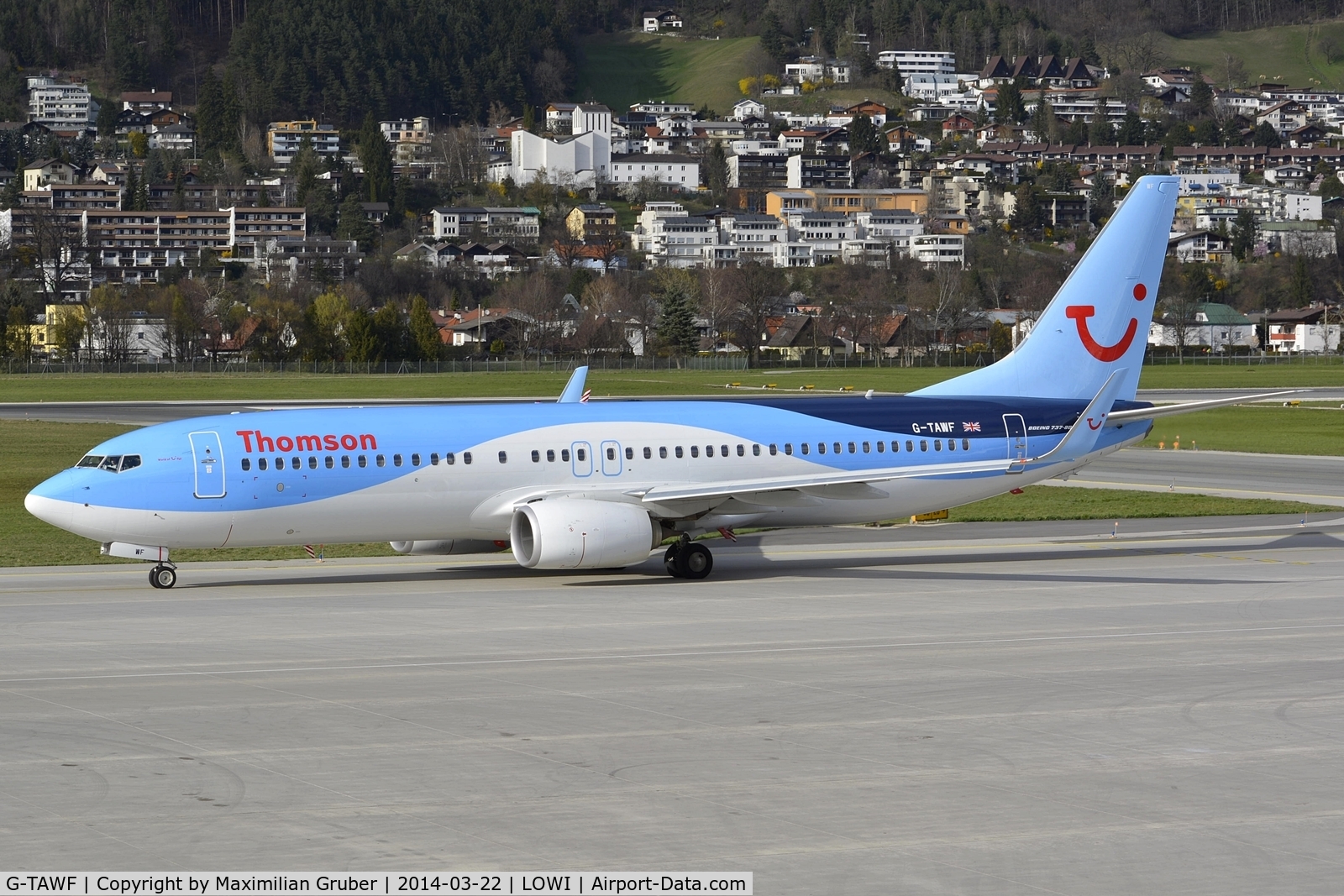 G-TAWF, 2012 Boeing 737-8K5 C/N 37244, Thomson Airways