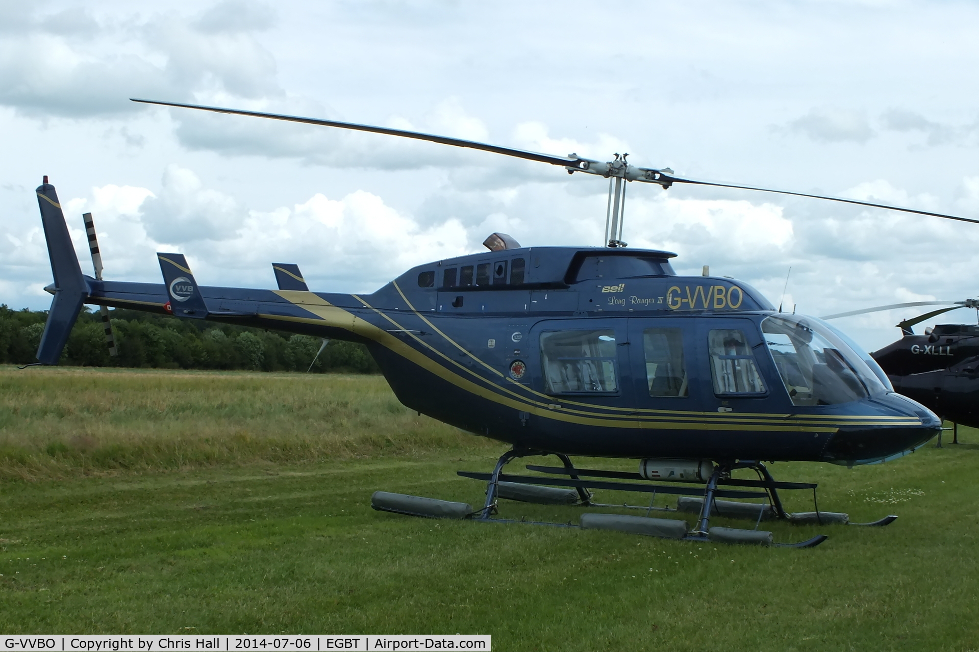 G-VVBO, 1989 Bell 206L-3 LongRanger III C/N 51284, ferrying race fans to the British F1 Grand Prix at Silverstone