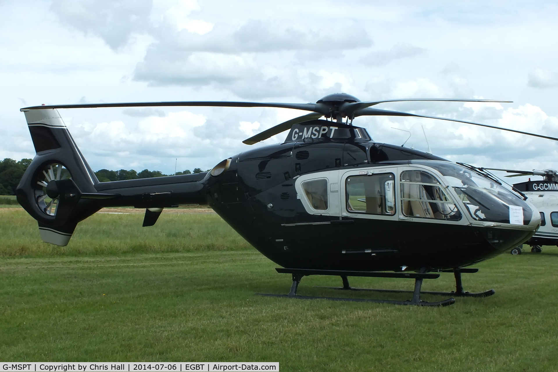 G-MSPT, 2004 Eurocopter EC-135T-2 C/N 0361, ferrying race fans to the British F1 Grand Prix at Silverstone