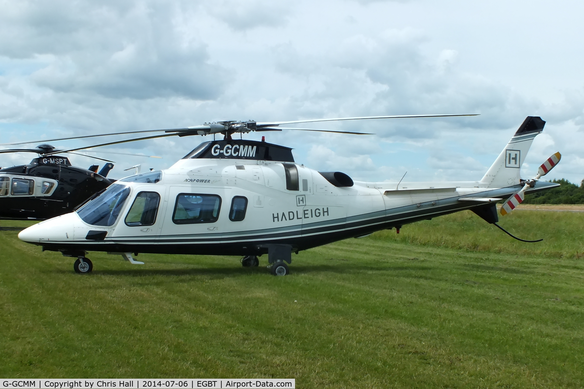 G-GCMM, 2002 Agusta A-109E Power Elite C/N 11158, ferrying race fans to the British F1 Grand Prix at Silverstone
