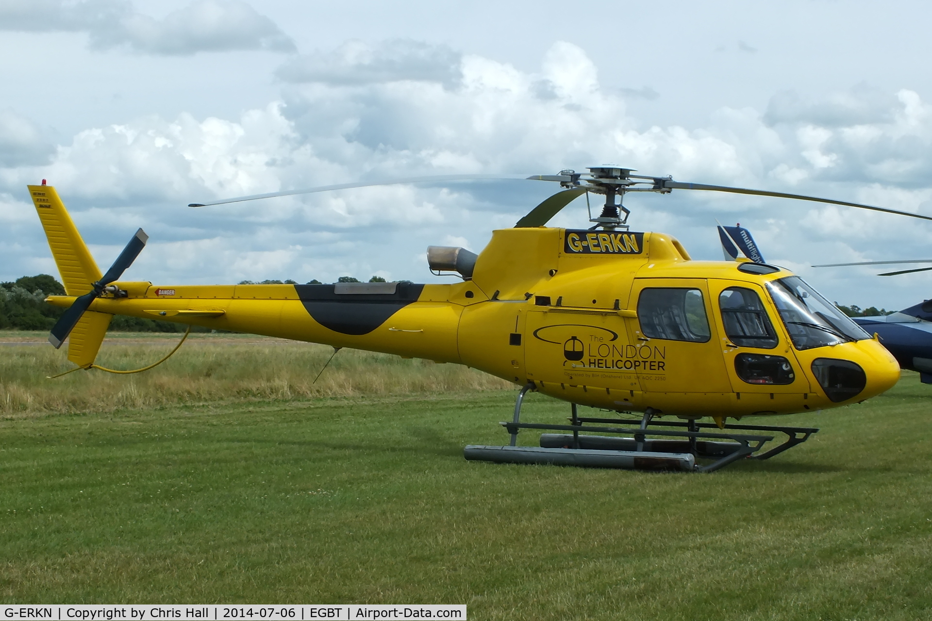 G-ERKN, 2002 Eurocopter AS-350B-3 Ecureuil Ecureuil C/N 3587, ferrying race fans to the British F1 Grand Prix at Silverstone