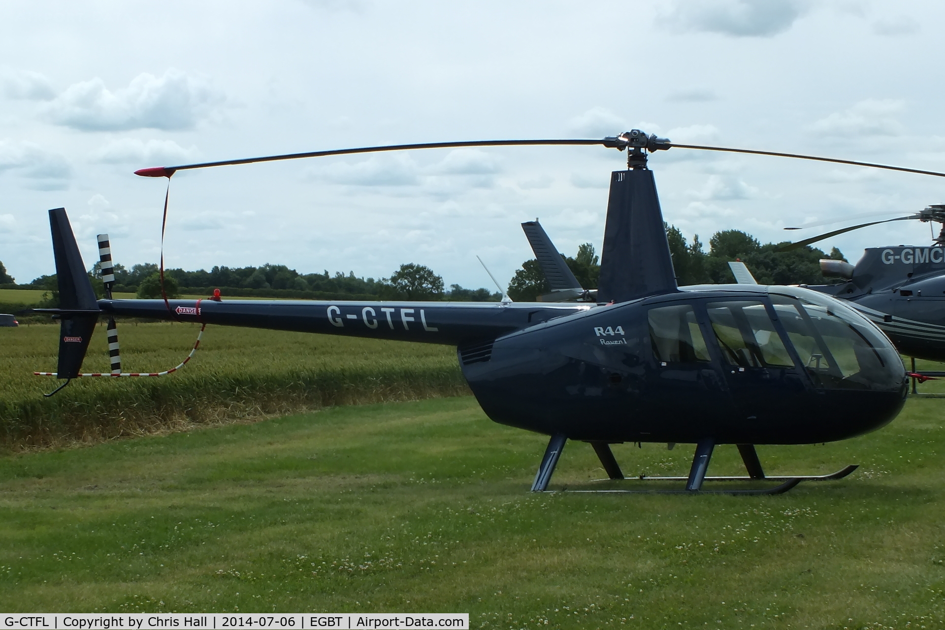 G-CTFL, 2008 Robinson R44 Raven C/N 1912, ferrying race fans to the British F1 Grand Prix at Silverstone