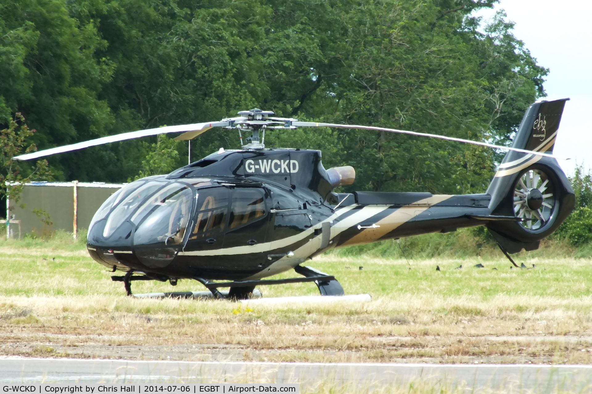 G-WCKD, 2009 Eurocopter EC-130B-4 (AS-350B-4) C/N 4746, ferrying race fans to the British F1 Grand Prix at Silverstone