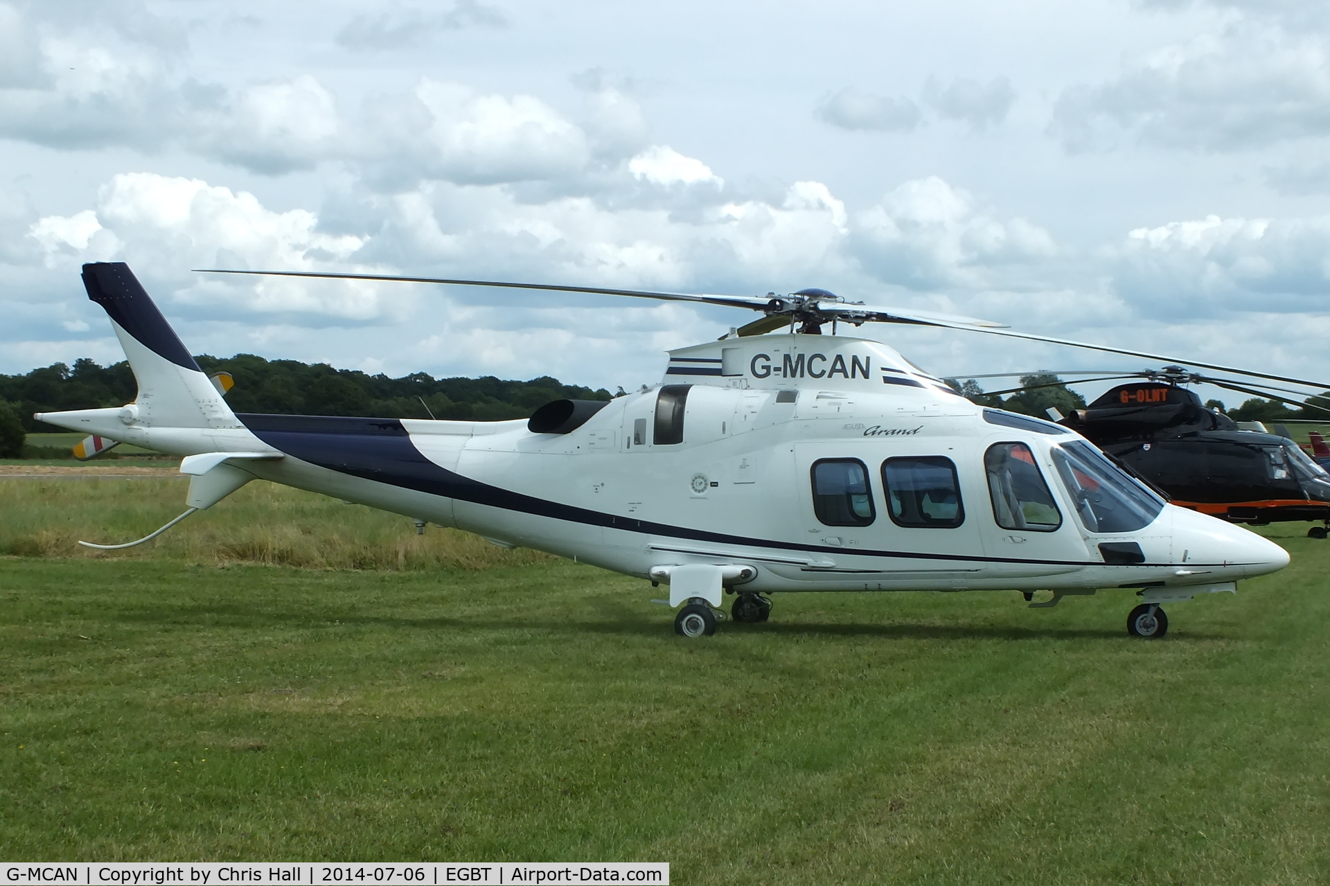 G-MCAN, 2006 Agusta A-109S Grand C/N 22021, ferrying race fans to the British F1 Grand Prix at Silverstone