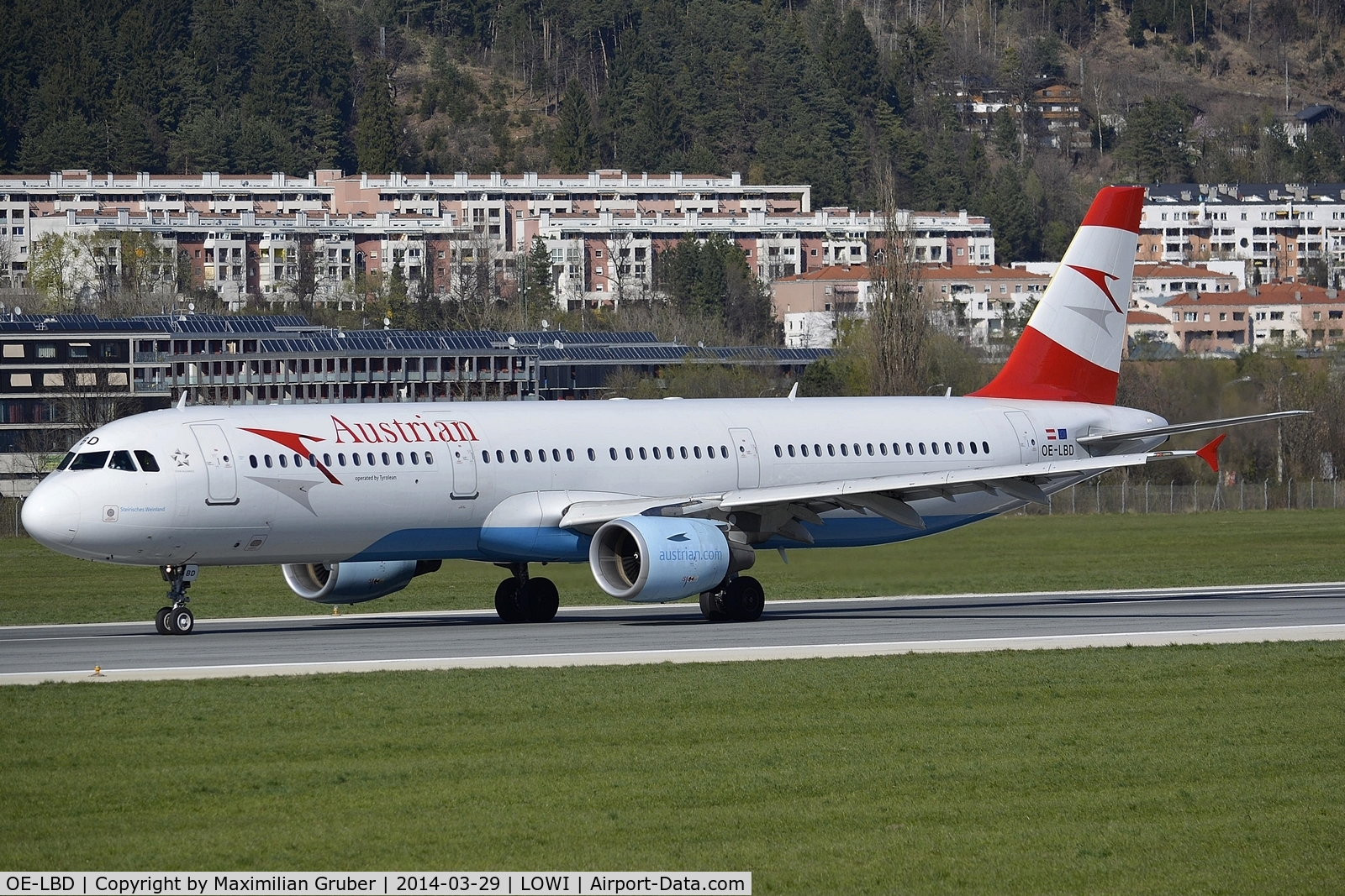 OE-LBD, 1998 Airbus A321-211 C/N 920, Austrian (Tyrolean)