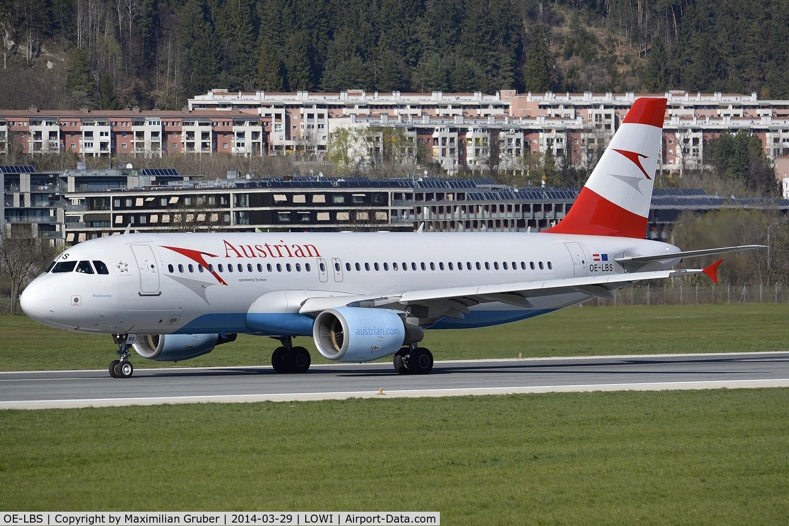 OE-LBS, 2000 Airbus A320-214 C/N 1189, Austrian (Tyrolean)