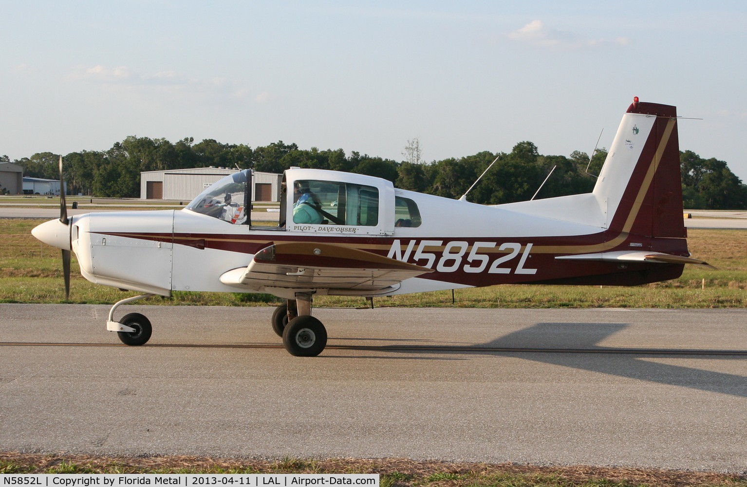 N5852L, 1972 American AA-5 C/N AA5-0052, American AA-5