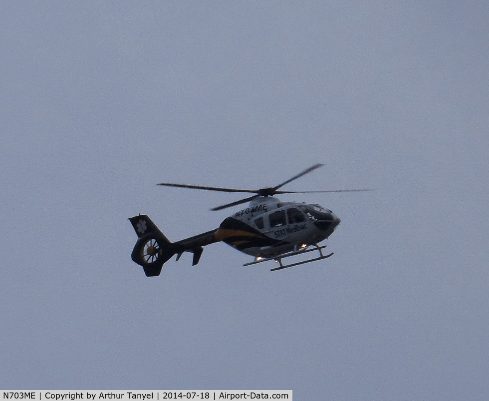 N703ME, 2003 Eurocopter EC-135P-2 C/N 0314, Flying over Pittsburgh