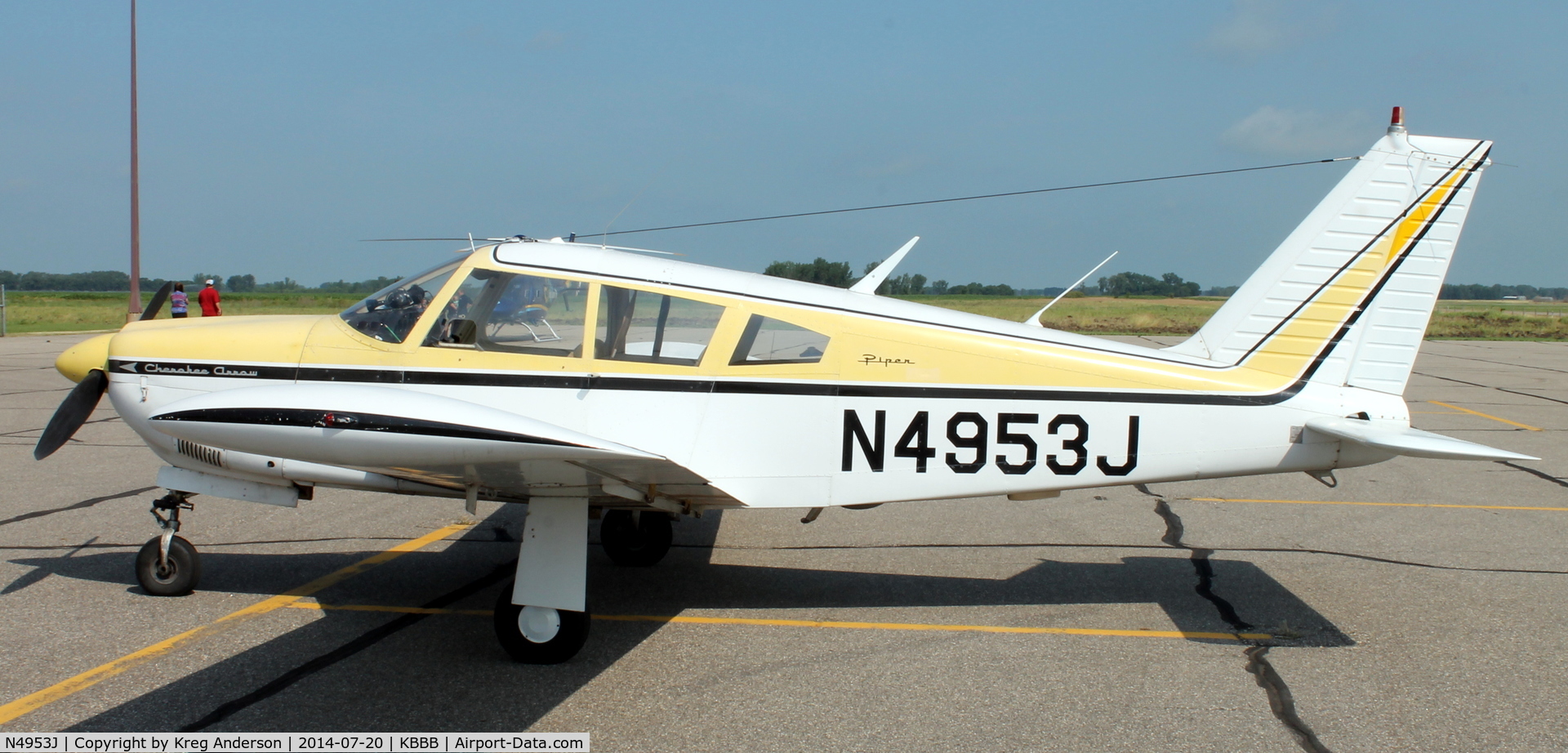 N4953J, 1968 Piper PA-28R-180 Cherokee Arrow C/N 28R-30699, 2014 Benson Fly-in Breakfast