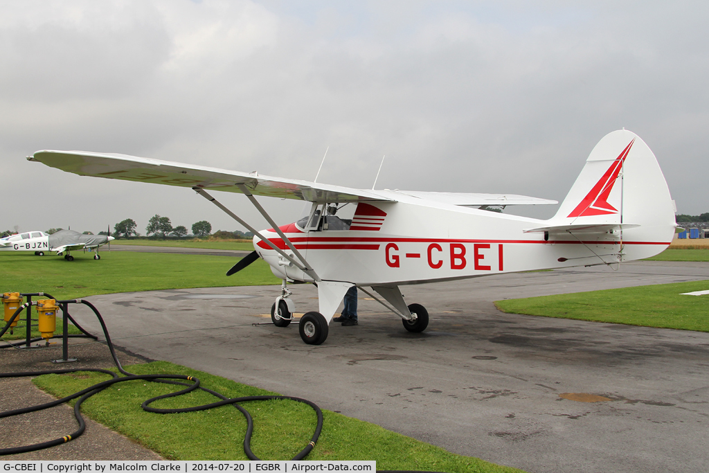 G-CBEI, 1961 Piper PA-22-108 Colt Colt C/N 22-9136, Piper PA-22-108 Colt at The Fly-In & Vintage Air Race, The Real Aeroplane Company, Breighton Airfield, July 2014.