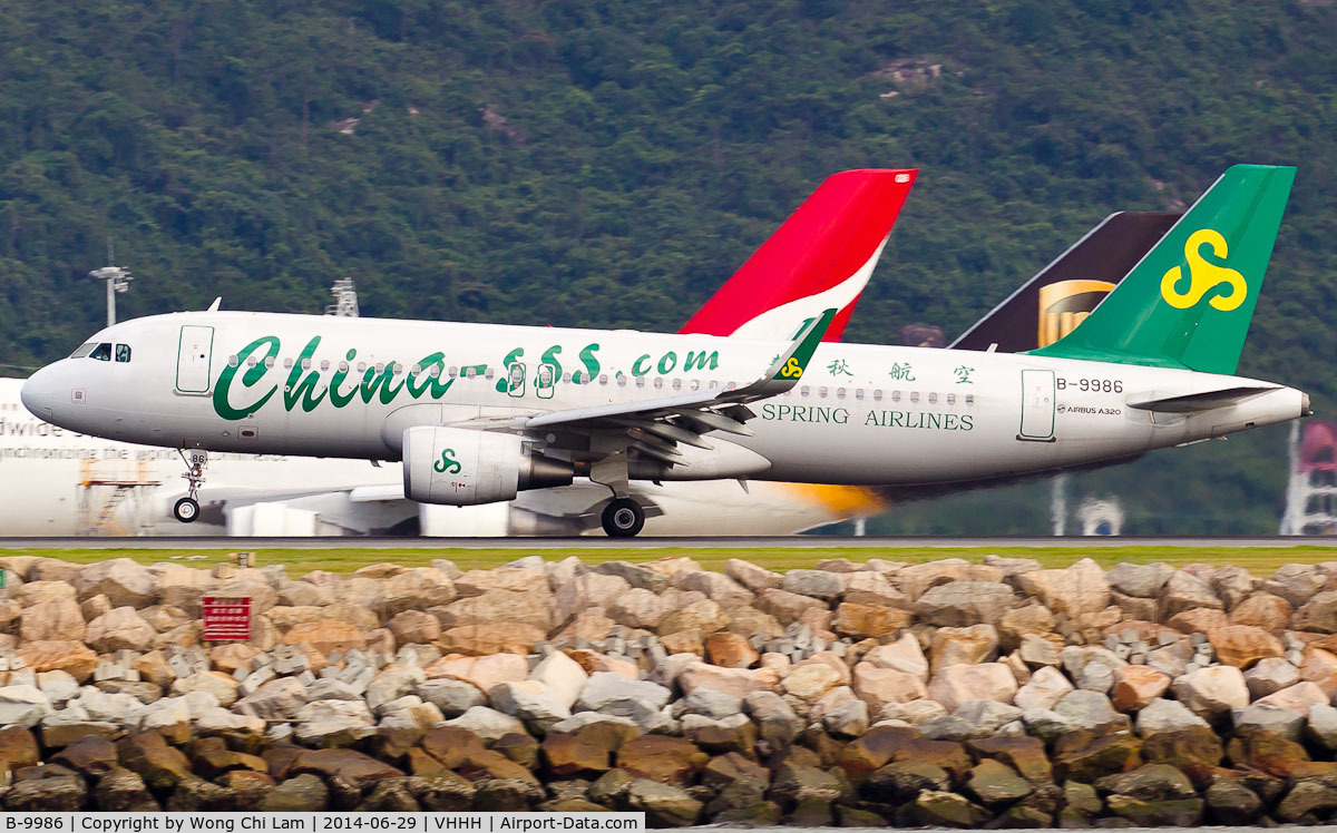 B-9986, 2013 Airbus A320-214 C/N 5911, Spring Airlines