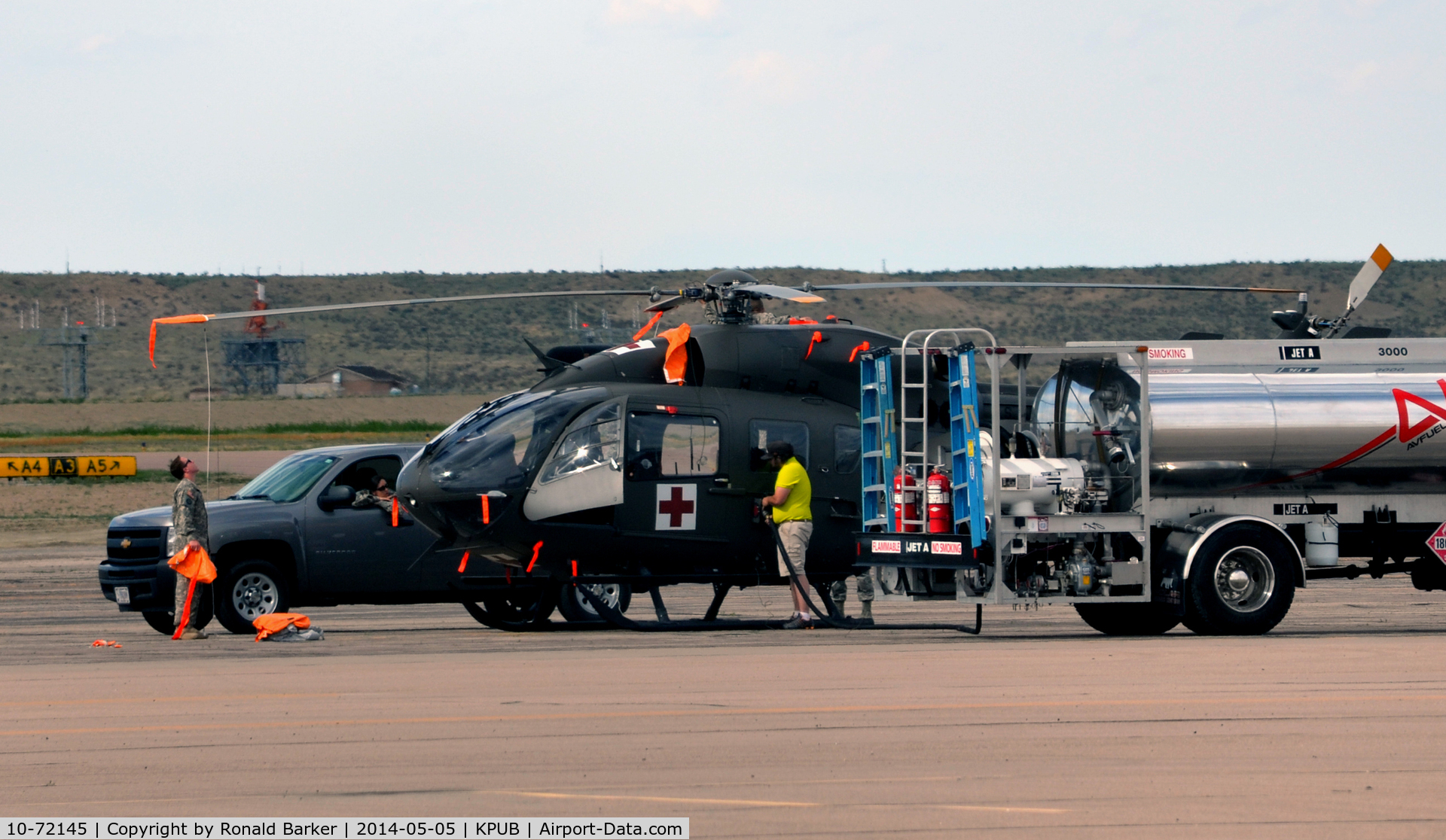 10-72145, 2010 Eurocopter UH-72A Lakota C/N 9381, Lakota being serviced at Pueblo