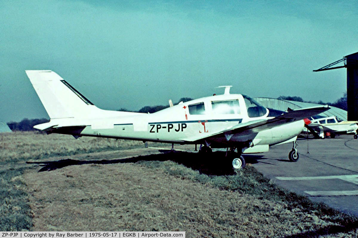 ZP-PJP, 1966 Beagle B-206R Basset CC.1 C/N R.10/B.020, Beagle B.206R Bassett CC.1 [B020] Biggin Hill~G 17/05/1975. From a slide.