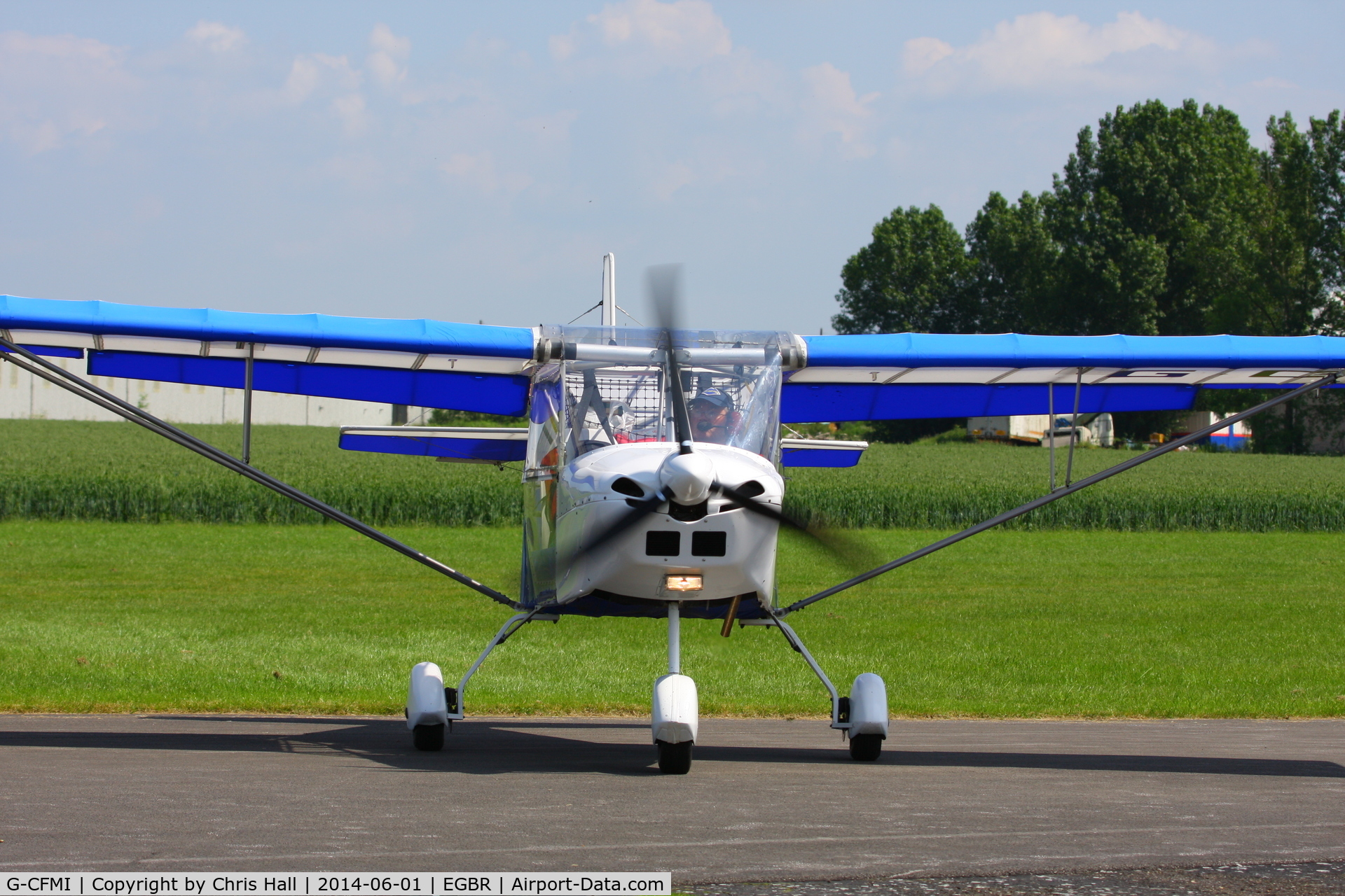 G-CFMI, 2008 Skyranger 912(1) C/N BMAA/HB/580, at Breighton's Open Cockpit & Biplane Fly-in, 2014