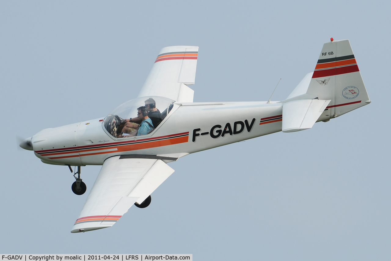 F-GADV, Fournier RF-6B-100 C/N 23, Property of Aero Club of Loire-Atlantique (France)